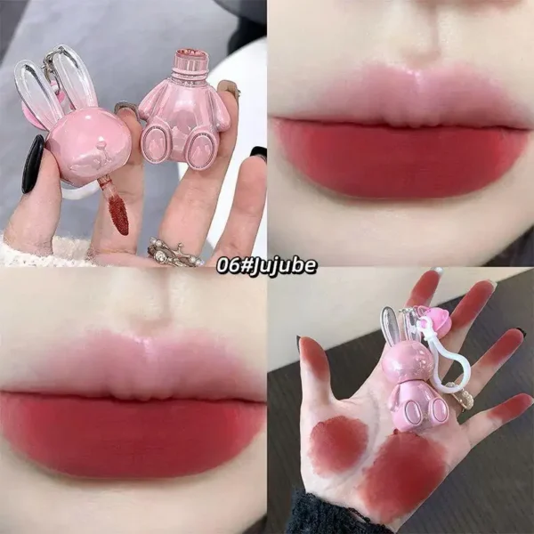 Pink Bunny Lipstick - Cute Keyring Lipstick